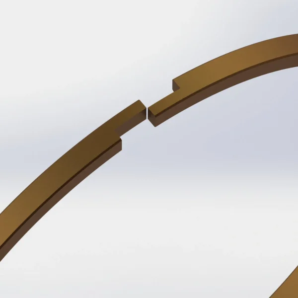 PTFE Karbon-Bronz Segman-Piston Ring - 22008 PTFE Karbon-Bronz Segman-Piston Ring
