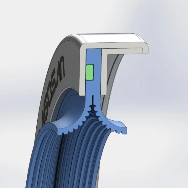 Sırt Sırta (Çift Yön Dudak) PTFE Teflon Keçe