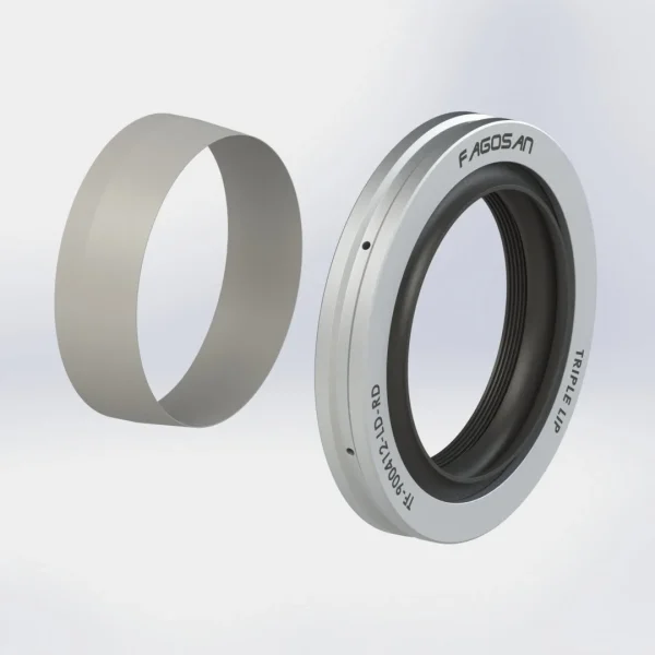 Alüminyum Kasa Çift Dudak + Toz Dudak PTFE Teflon Keçe