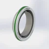Çift Dudak Çelik Kafes FKM O-Ringli PTFE Teflon Keçe