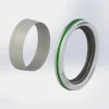 Çift Dudak Çelik Kafes FKM O-Ringli PTFE Teflon Keçe