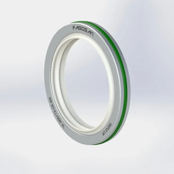 Çift Dudak + Toz Dudak Çelik Kafes FKM O-Ringli PTFE Teflon Keçe