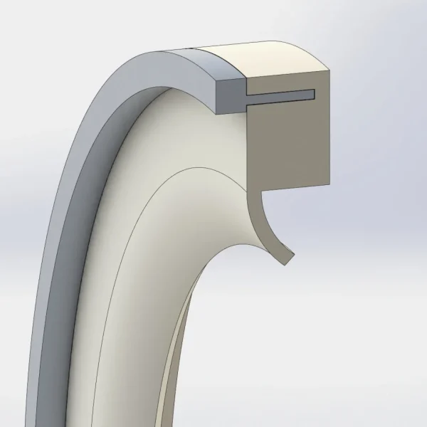 Paslanmaz Destekli PTFE Teflon Keçe Tip-1 - 21404 Paslanmaz Destekli PTFE Teflon Keçe Tip-1