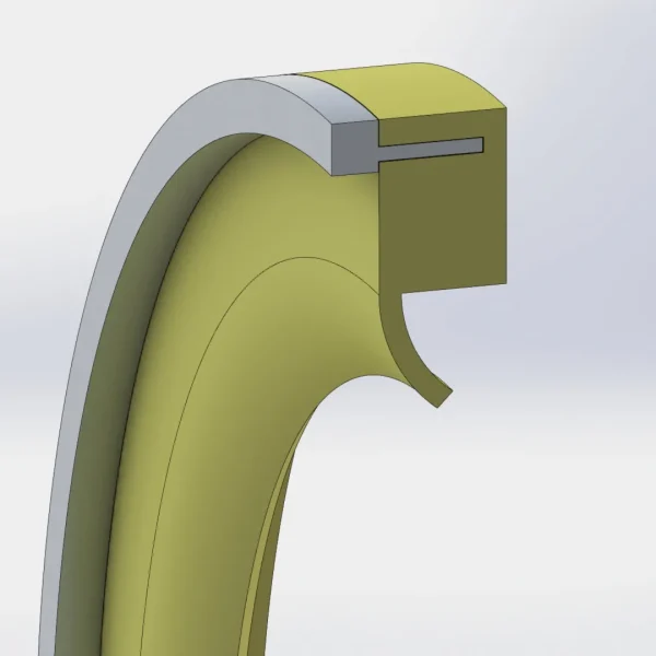 Paslanmaz Destekli PTFE Teflon Keçe Tip-1 - 21406 Paslanmaz Destekli PTFE Teflon Keçe Tip-1