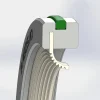 Tek Dudak Çelik Kafes FKM O-Ringli PTFE Teflon Keçe