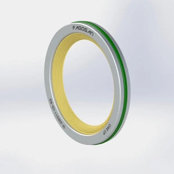 Tek Dudak Çelik Kafes FKM O-Ringli PTFE Teflon Keçe