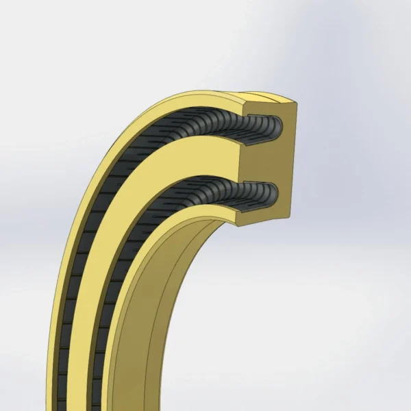 PTFE Çift U-Yaylı Keçe